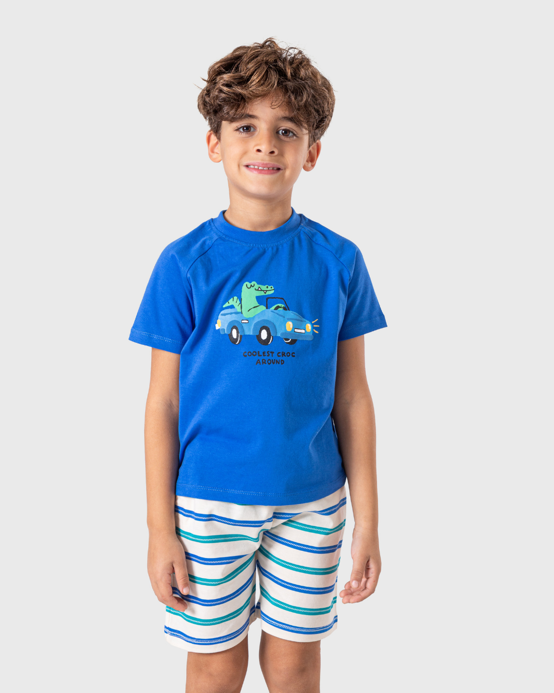 Boys' pajamas in rich and attractive colors.