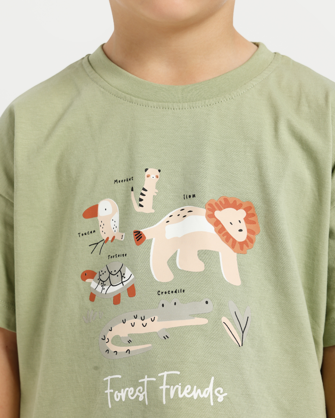 A Boy Who Loves Forest Pajama in Earth Colors