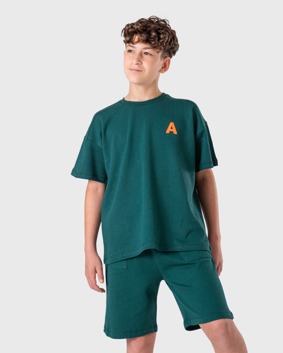 بيجاما وافل أولاد بألوان داكنة