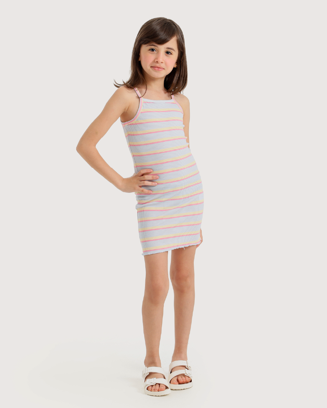 A cash swimsuit with cute stripes for a spoiled little girl