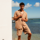 Men's linen set in multiple colors