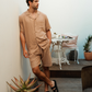 Men's linen set in multiple colors
