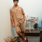 Men's linen set in multiple colors