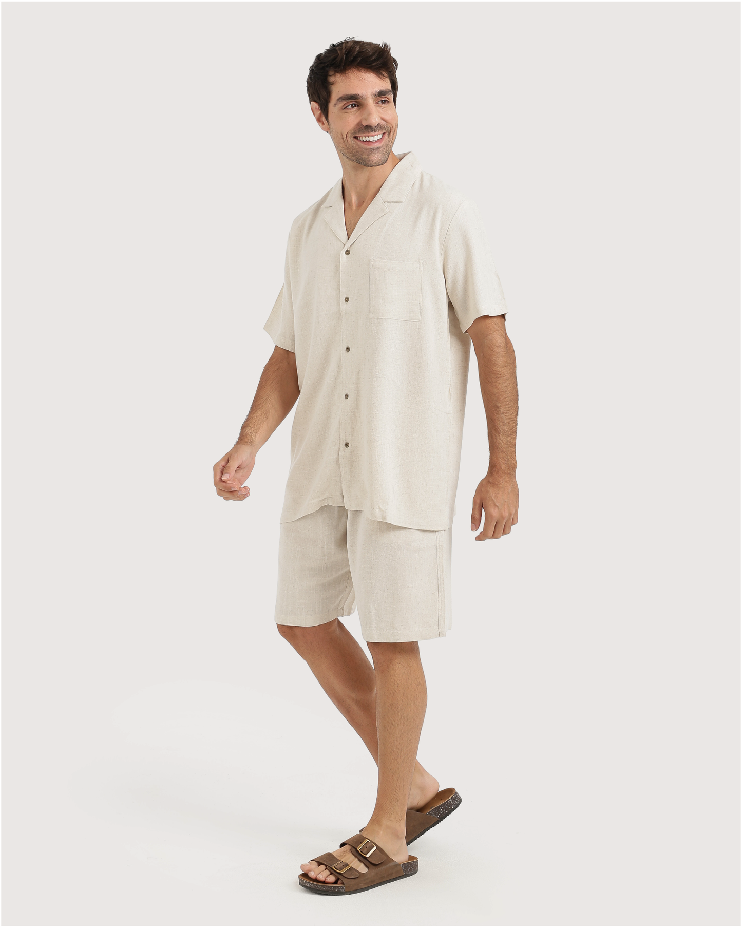 Men's linen set in multiple colors