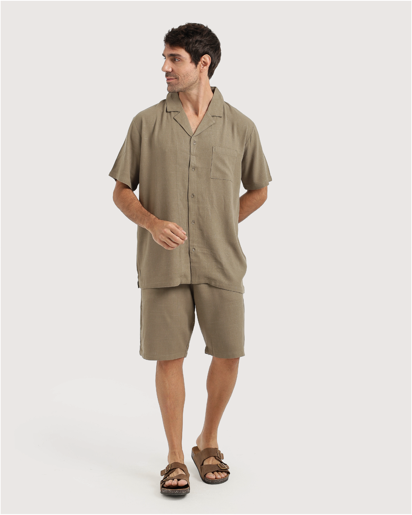Men's linen set in multiple colors