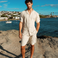 Men's linen set in multiple colors