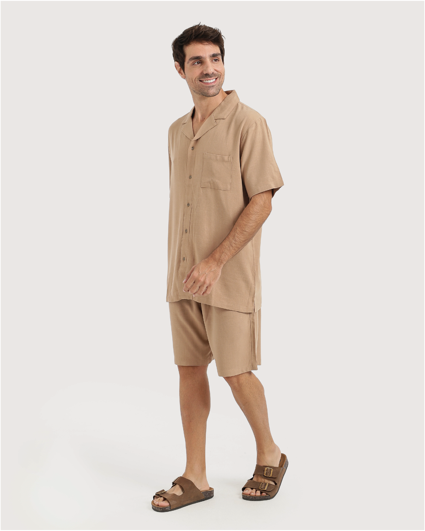 Men's linen set in multiple colors