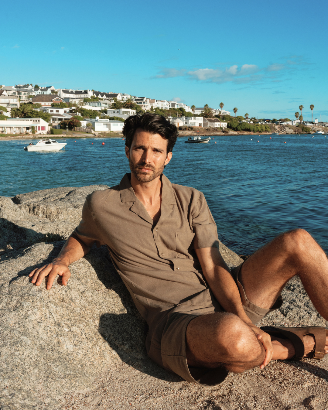 Men's linen set in multiple colors