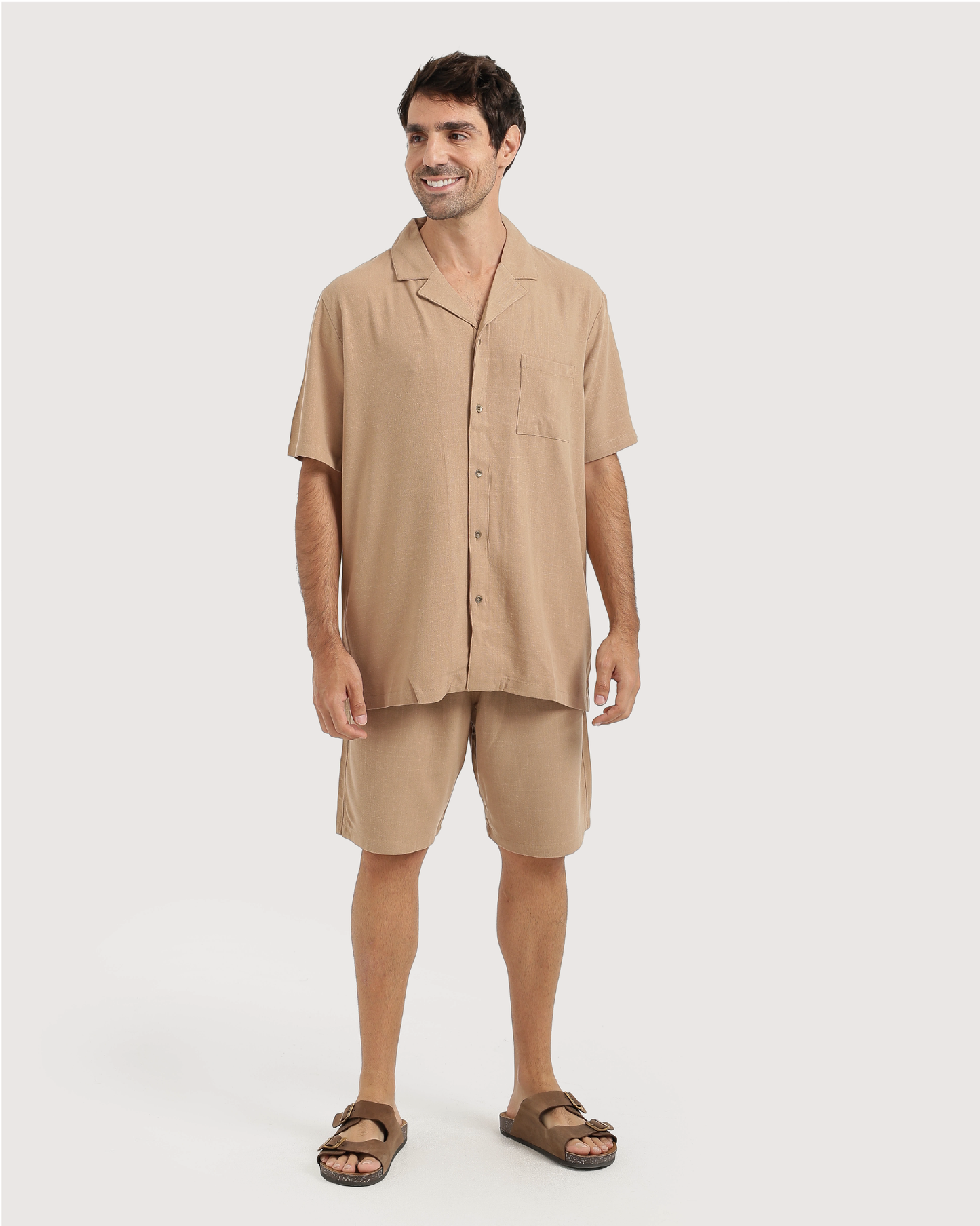 Men's linen set in multiple colors