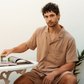 Men's linen set in multiple colors