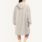 Soft Geometric Women Wearable Blanket in Icy Color