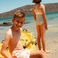 Happy Duck Printed Swimsuit