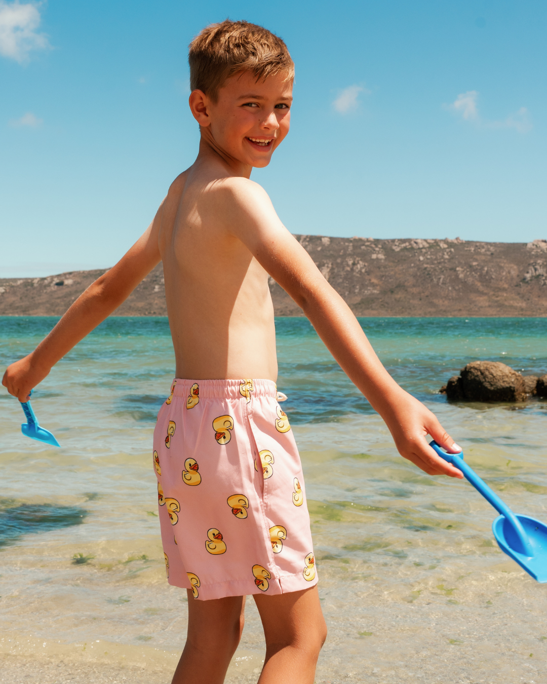 Happy Duck Printed Swimsuit
