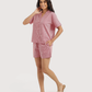 Classic women's pajamas with a distinctive plaid pattern