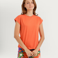 Women's Pajama Shorts with Orange Flowers