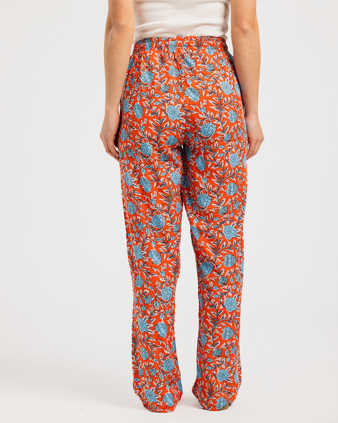 بنطلون فسكوز حريمي مشجر