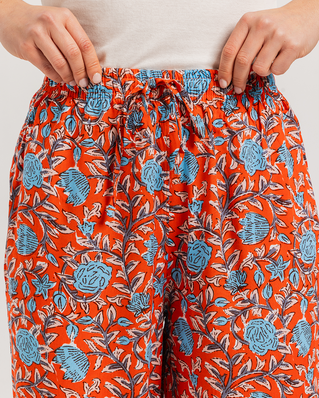 بنطلون فسكوز حريمي مشجر