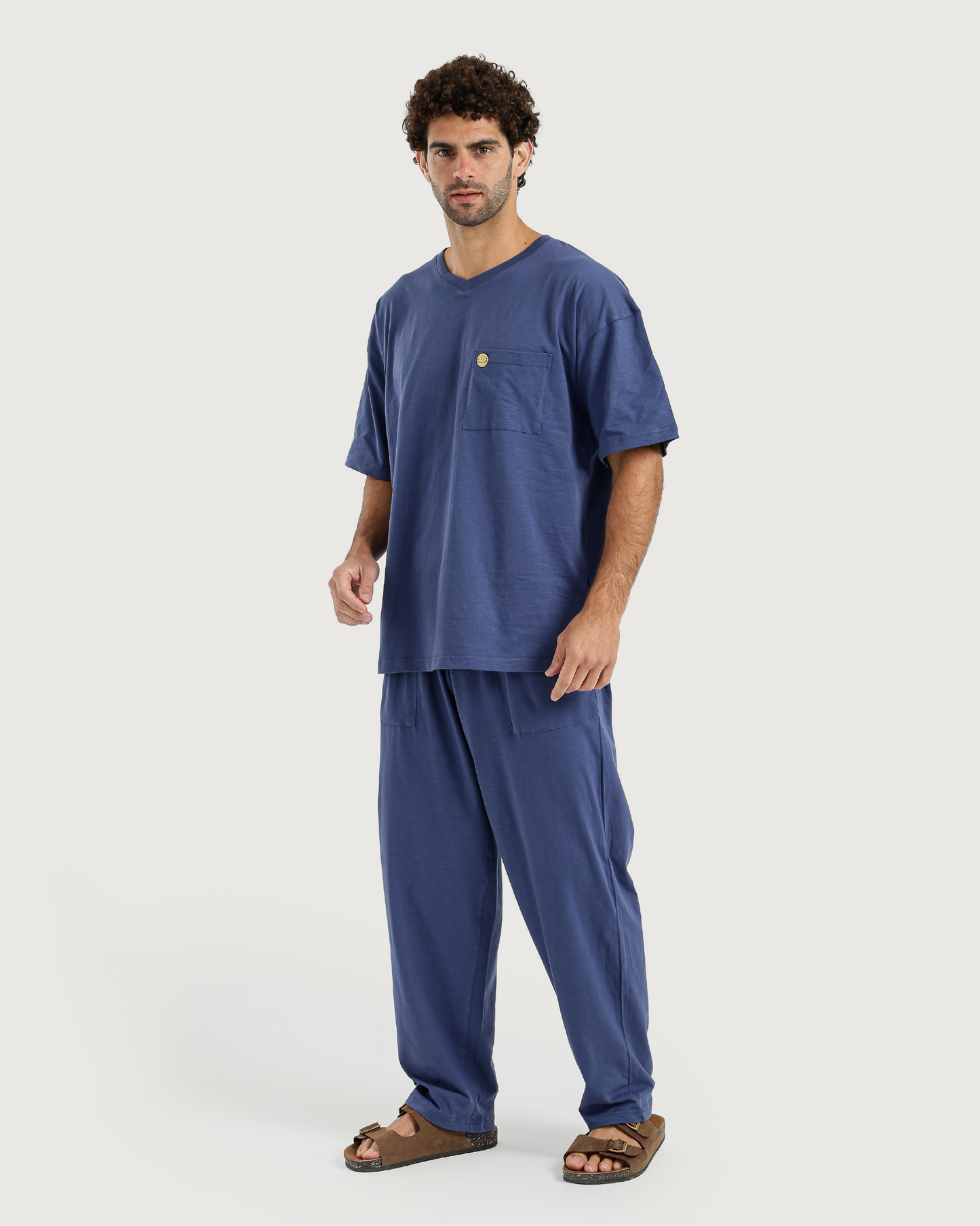 طقم توب و بنطلون قطن
