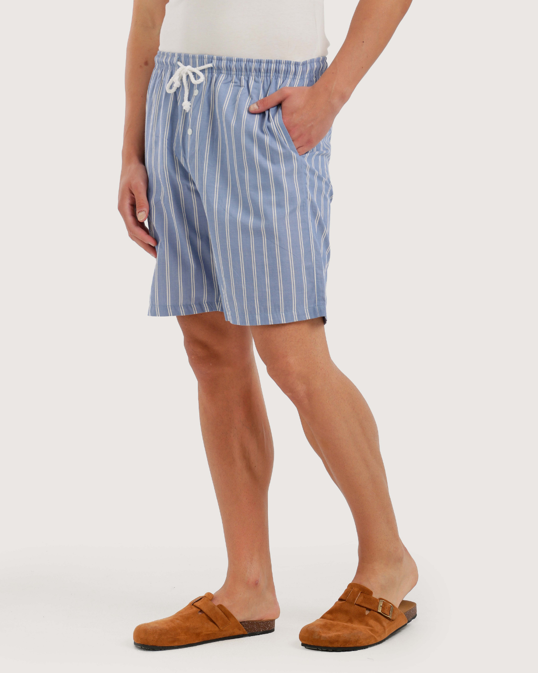 Striped Men's Shorts for Peaceful Sleep