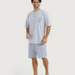 Printed top and shorts pajamas
