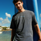 Casual men's set in washed cotton