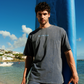 Casual men's set in washed cotton
