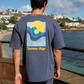 Casual men's set in washed cotton