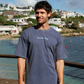 Casual men's set in washed cotton