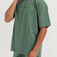 Casual men's set in washed cotton