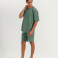 Casual men's set in washed cotton