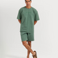 Casual men's set in washed cotton