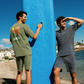 Casual men's set in washed cotton