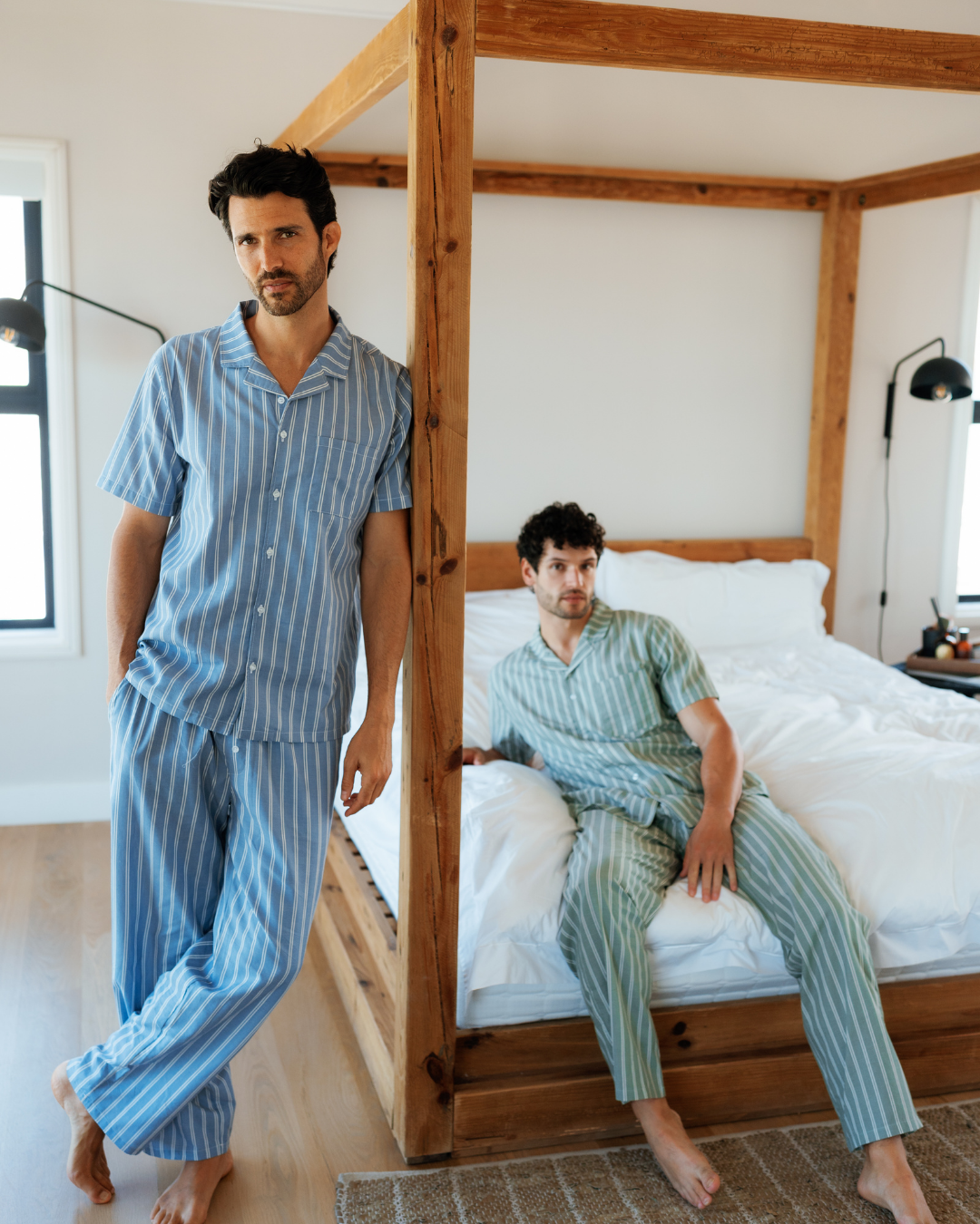 بيجاما مخططة لنوم مريح