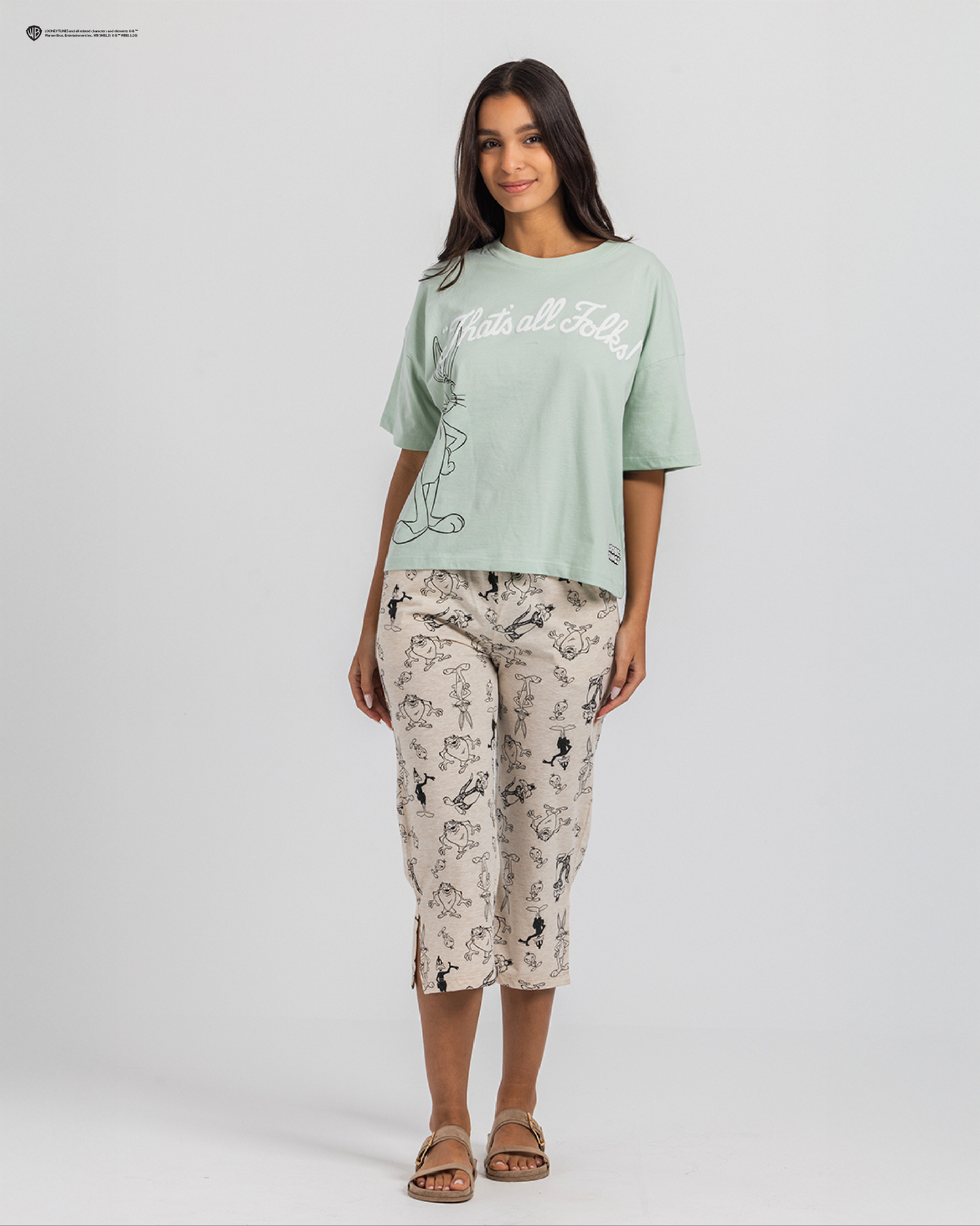 Looney Tunes That's All Folks Women Pajama