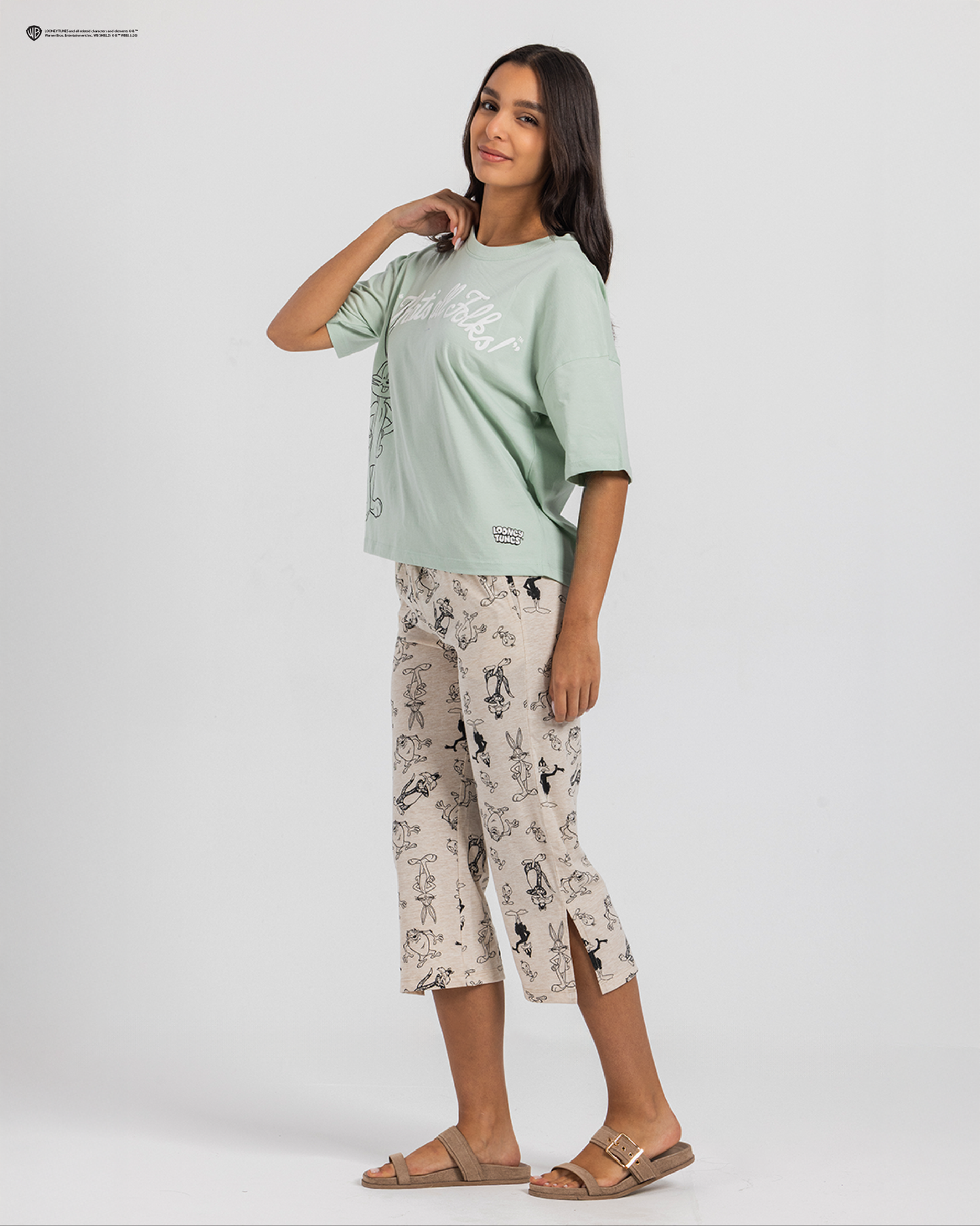 Looney Tunes That's All Folks Women Pajama