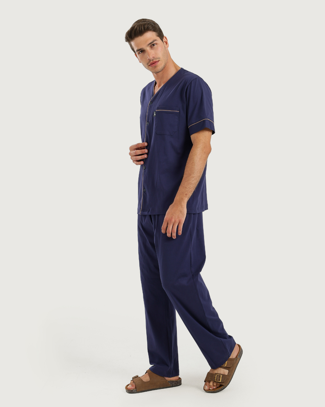 Men's Pajamas Half Sleeves with Pants