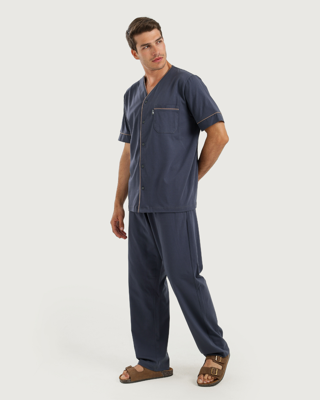 Men's Pajamas Half Sleeves with Pants