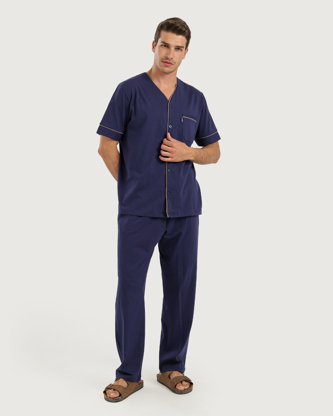 Men's Pajamas Half Sleeves with Pants