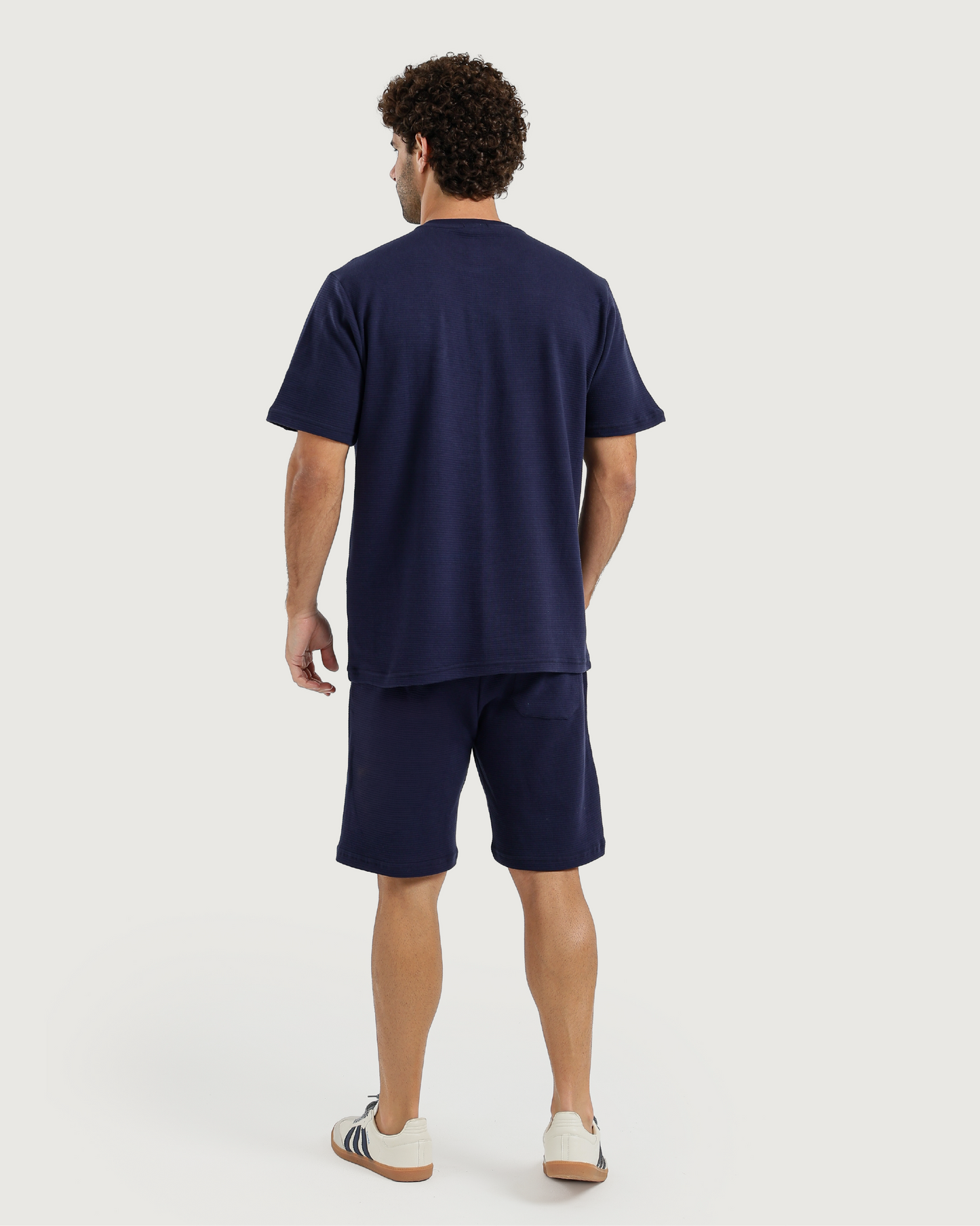 Men's Waffle Pajamas in Dark Colors