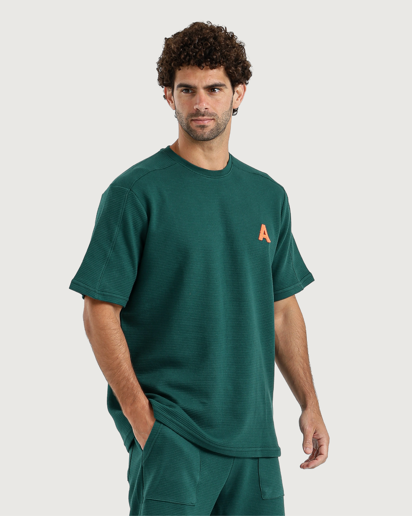 Men's Waffle Pajamas in Dark Colors