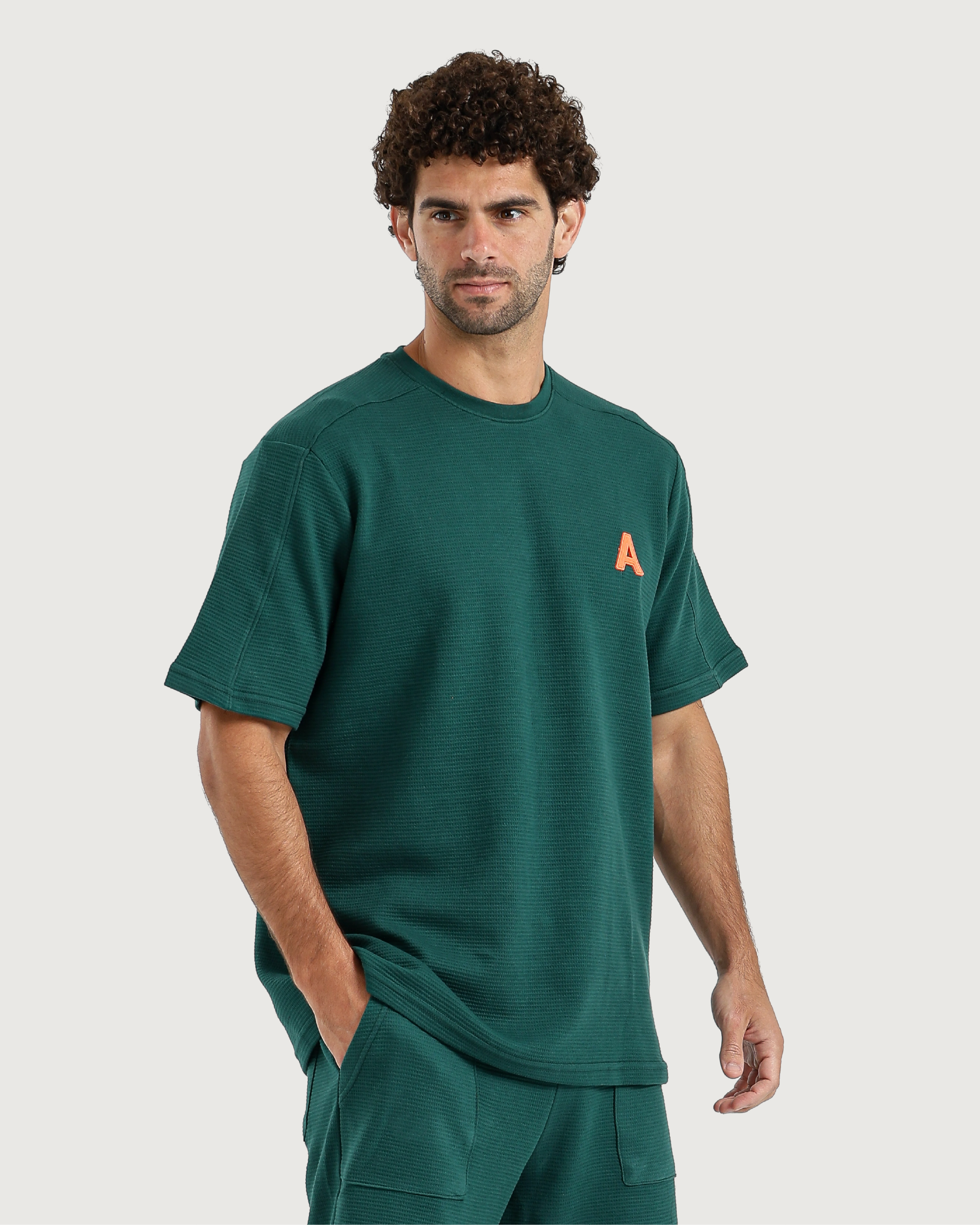 بيجاما رجالي وافل بألوان داكنة