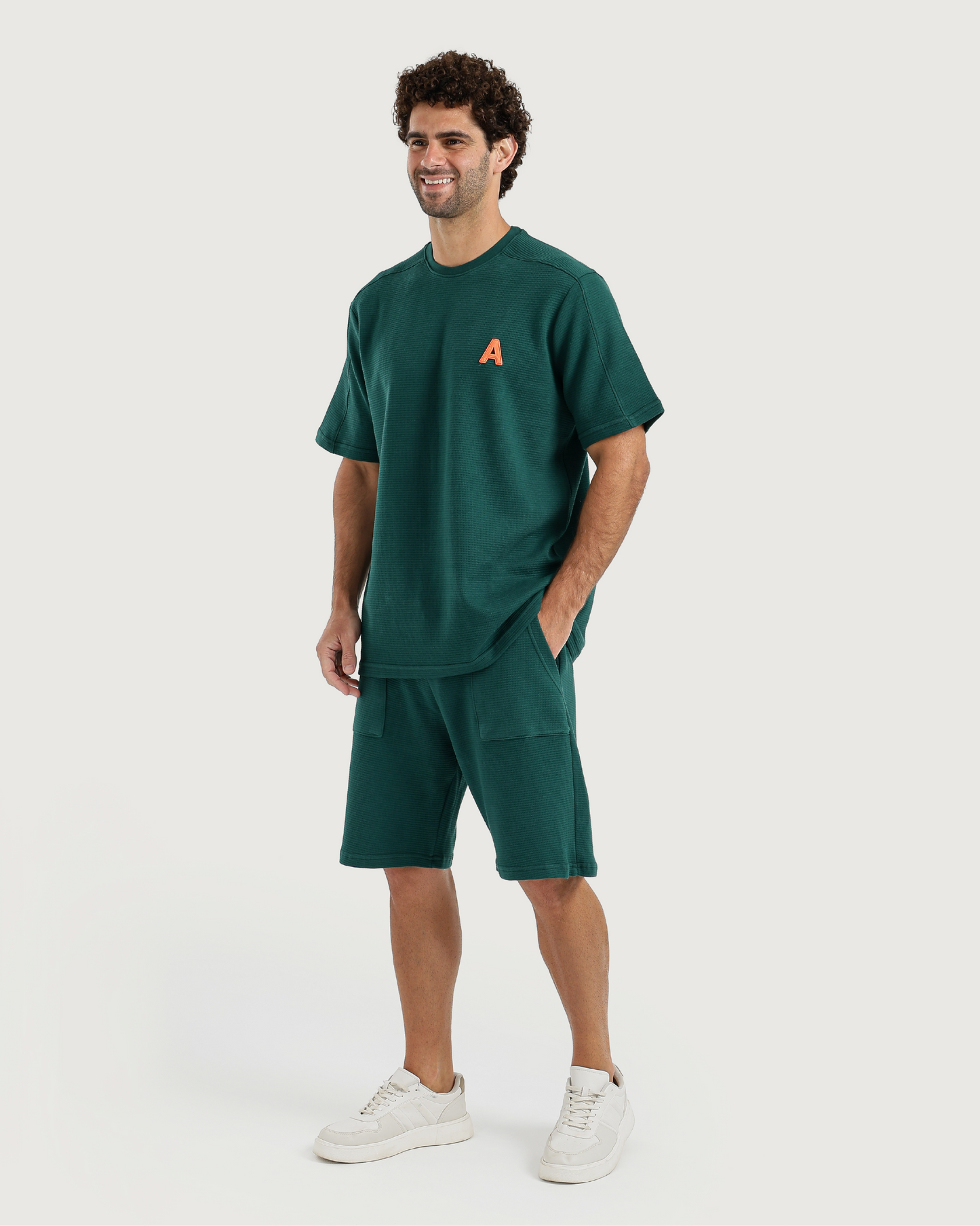 Men's Waffle Pajamas in Dark Colors