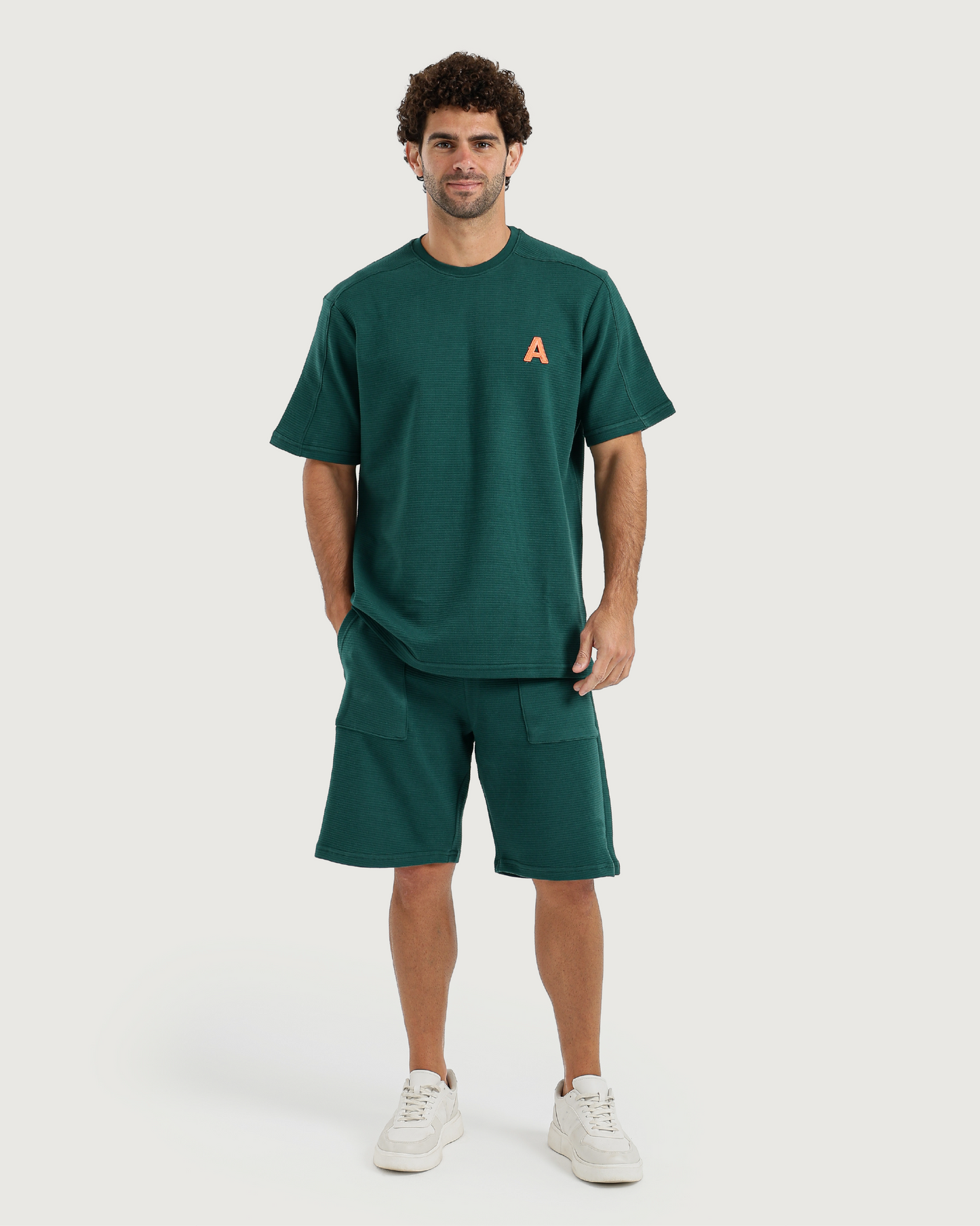 Men's Waffle Pajamas in Dark Colors