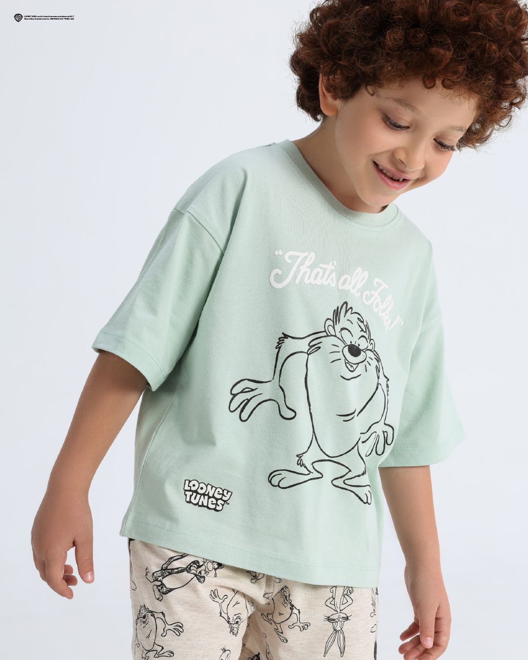 Looney Tunes That's All Folks Boys Pajama