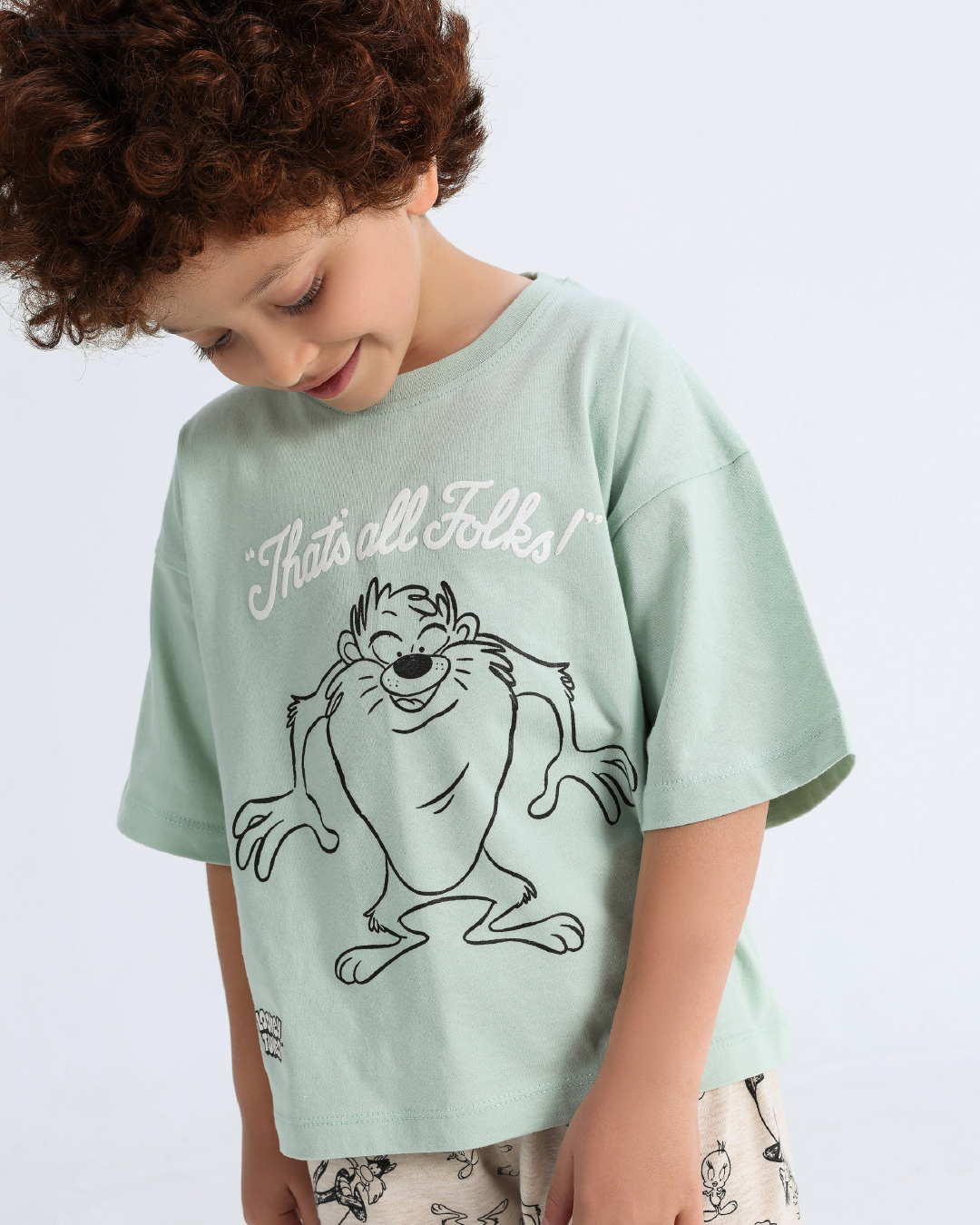 Looney Tunes That's All Folks Boys Pajama