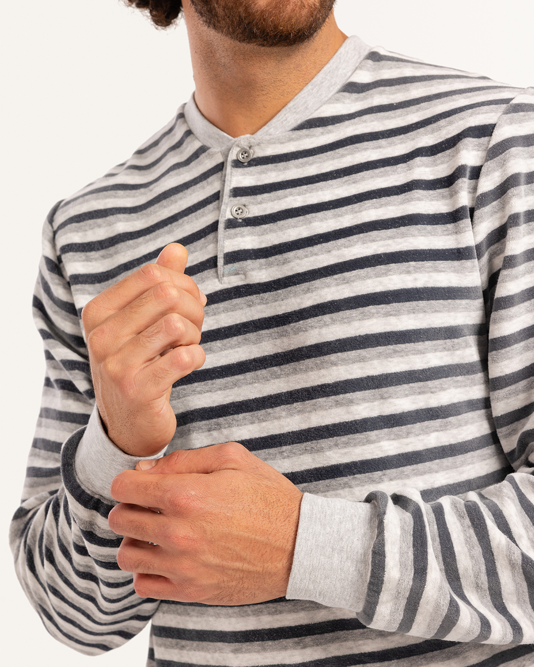 بيجاما رجالى قطيفة بنطلون ساده