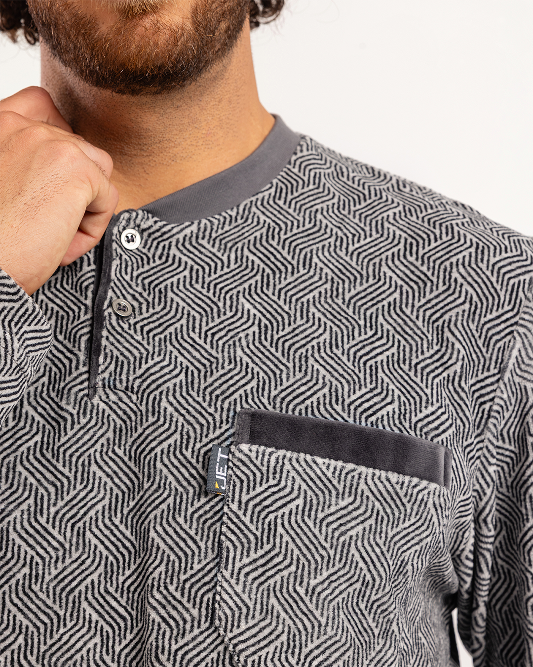 بيجاما رجالى قطيفة بنطلون ساده