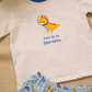 Baby outfit with space dinosaurs