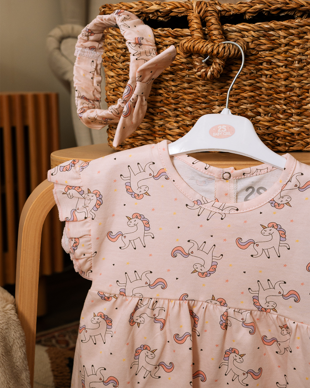 فستان بيبي بناتي يونيكورن