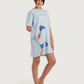 Oversized Girls' Nightshirt with a Fun Print
